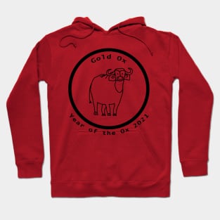 Year of the Ox 2021 Circle Outline Hoodie